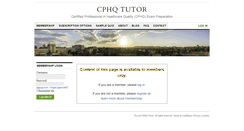 Desktop Screenshot of cphqtutor.com